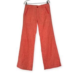 Pilcro Wide Leg Linen Cotton Pants 29 x 31 SIZE 2 Pink Lightweight Trousers